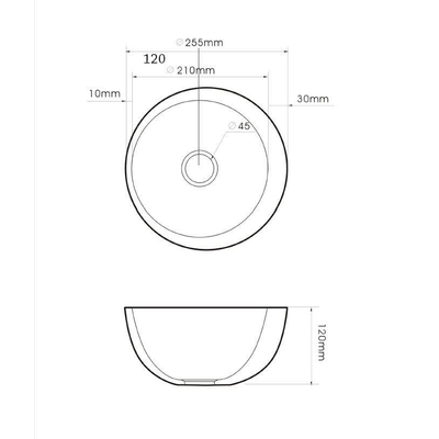 Best Design Class lave-main 25x12cm céramique blanche