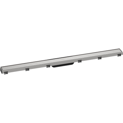 Hansgrohe RainDrain Match Douchegoot - 100cm - hoogte verstelbaar frame - brushed stainless steel
