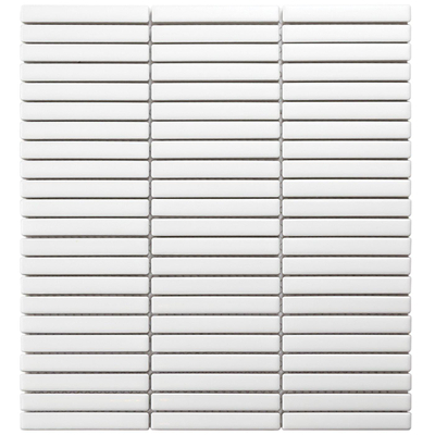 La Mosaic Factory Sevilla carreau mosaïque - 28,2x30,8cm - carrelage mural et de sol - Rectangulaire - Porcelaine Blanc Mat
