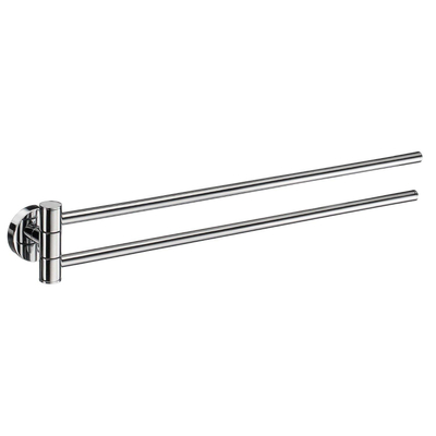 Smedbo Home Handdoekhouder - 44x4.8x5.2cm - ophangen - Massief messing Chroom SHOWROOMMODEL