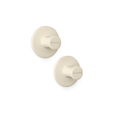 Brabantia ReNew Handoekhaken - set van 2 - zelfklevend - soft beige