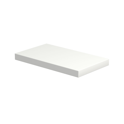 Proline plaque de couverture de la lave-mains supérieure laquée 40x23x3.2cm blanc mat