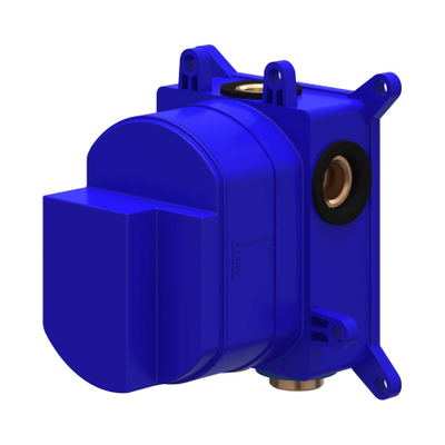 IVY Boîte d’encastrement - pour mitigeur thermostatique encastré - robinet d’arrêt - bleu foncé