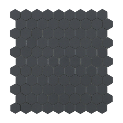ÉCHANTILLON Terravito Fiesole carreau mural - 3.5x3.5cm - Carré - 5mm - Mosaïque - gris foncé