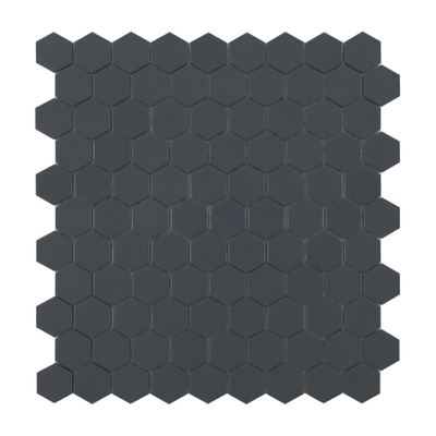 SAMPLE By Goof mozaiek hexagon dark grey Wandtegel Mozaiek Mat Grijs