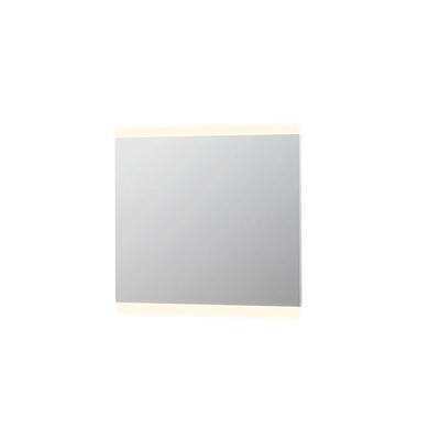 INK SP4 Spiegel - 100x4x80cm - LED onder en boven colour changing - dimbaar - aluminium Zilver