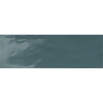 SAMPLE Ragno Brick glossy Carrelage mural 10x30cm 7.5mm pâte blanche Blue