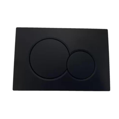 Saniclass bedieningplaat met dualflush frontbediening voor Geberit UP320 inbouwreservoir 24.6x16.4cm zwart mat