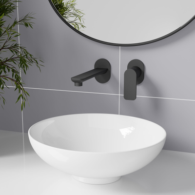 Adema Sparkle 2.0 Mitigeur de lavabo - encastré - noir mat