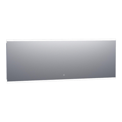 BRAUER Jasper miroir – 200 x 70 cm – LED directe en haut – à intensité variable, commande tactile – Aluminium