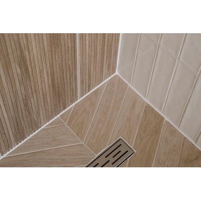 Terravito Elmare carreau mural et de sol - 7.5x45cm - 9mm - Rectangulaire - Aspect bois - Érable Chevron Mat