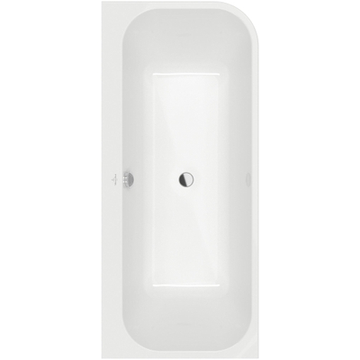Villeroy & Boch Architectura baignoire dos au mur, 170x75 cm, installation en angle à gauche - blanc brillant