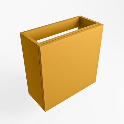 Mondiaz FOWY Meuble sous lave-mains - 50x22x50cm - 1 porte - push to open - softclose - Ocher