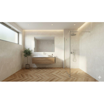 ÉCHANTILLON Terravito Gizino Carrelage de sol et mur en céramique - 30x60cm - 9.5mm - rectifié - Blanc