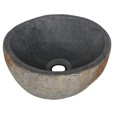 Differnz ruz lavabo en pierre de rivière diamètre 23 25 cm