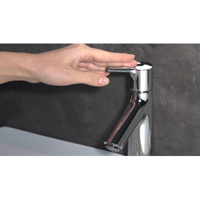 Hansgrohe Talis S wastafelkraan - 100 met waste - hoogglans chroom