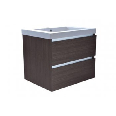 Wiesbaden Vision lavabo simple avec 1 trou de robinet 60x46x5,5 cm en marbre synthétique brillant blanc