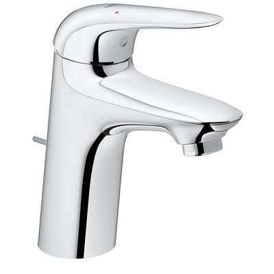 Grohe Eurostyle New robinet lavabo 1 trou taille M avec vidage avec poignee fermée chrome