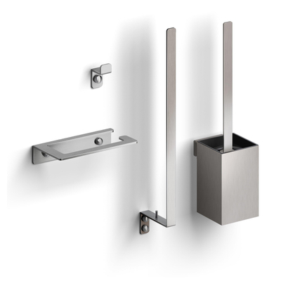 Clou Fold toilet accessoireset rvs geborsteld