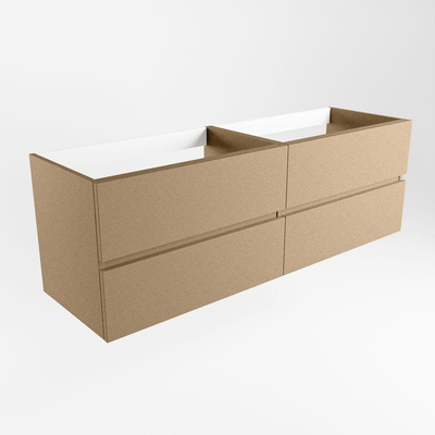 Mondiaz VICA wastafelonderkast - 150x45x50cm - 4 lades - uitsparing links en rechts - softclose - Oro