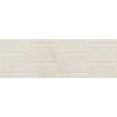 Ceralto Glamora Luxe Bande décorative - 33.3x100cm - 10.0mm - rectifié - Bianco