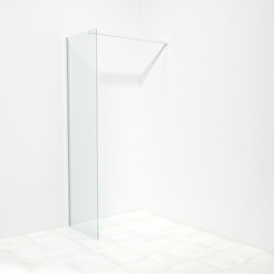 Saniclass Bellini inloopdouche 60x200cm helder glas mat wit SHOWROOMMODEL