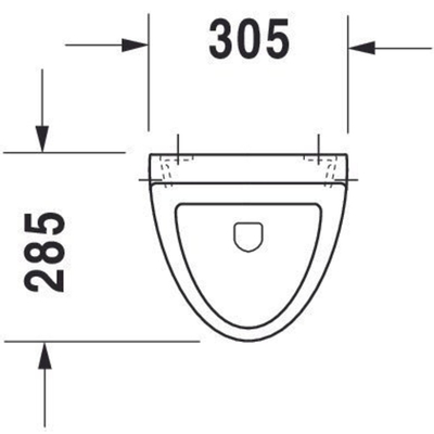 Duravit Fizz urinoir afzuigend met bevestiging met achterinlaat wit