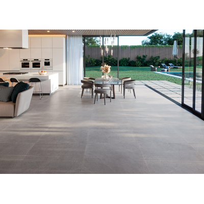 ÉCHANTILLON Terravito Allino carreau mural et de sol - 60x60cm - 10mm - Carré - rectifié - Aspect béton - Gris Mat