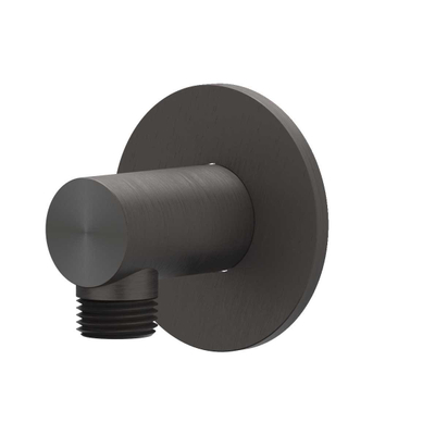 IVY Concord Ensemble de douche de tête - encastré - symmetry - inverseur-arrêt 2 voies - bras de plafond 20 cm - douche de tête medium 20 cm - barre de douche avec sortie - flexible de douche 150 cm - douchette barre - RVS316 - PVD noir carbone brossé