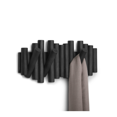 Umbra Picket patère 38x17x4cm Bois de pin Noir