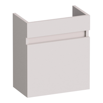 BRAUER Joy meuble lave-mains - 40x45x22cm - 1 porte - sans poignée - ouverture à gauche - sable mat