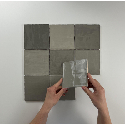 Terravito MalenoGrey glans handvorm 13x13