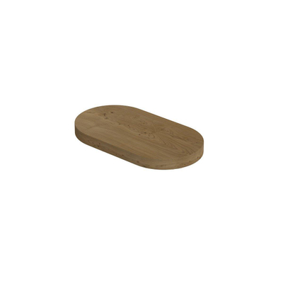 INK Play 3 planchet - 40x22x3.2cm - blinde bevestiging - links en rechts afgerond - MDF Fineer Natur