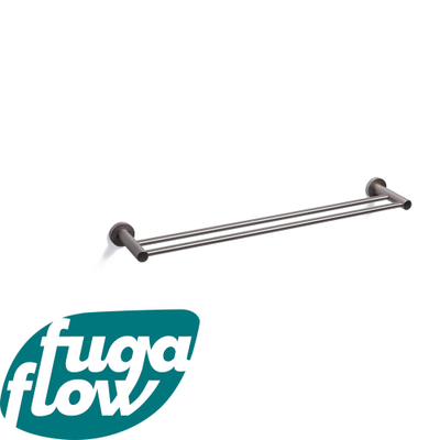 FugaFlow Efficiente Acces Handdoekhouder - dubbel - rond - RVS