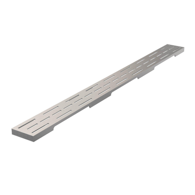 Brauer Douchegootrooster - 80x7cm - geborsteld RVS