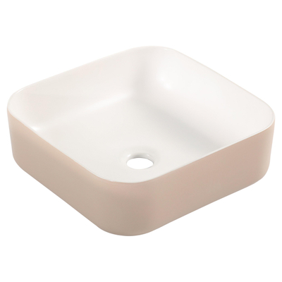 Differnz Nila vasque - 38x38x13cm - céramique - beige