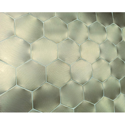 Dune Materia Mosaics Mozaiektegel 16.2x28cm Icon Gold Hexagon 4mm Mat/glans Gold