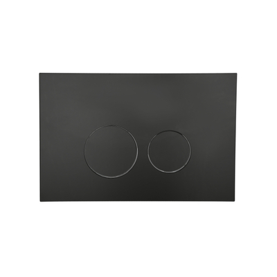 QeramiQ Push Bedieningsplaat - voor Geberit UP320 inbouwreservoir - dualflush - ronde knoppen - kunststof zwart mat TWEEDEKANS