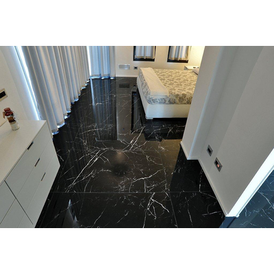 Vtwonen Classic Carrelage de sol et mural 7x30cm 10mm rectifié porcellanato Noir