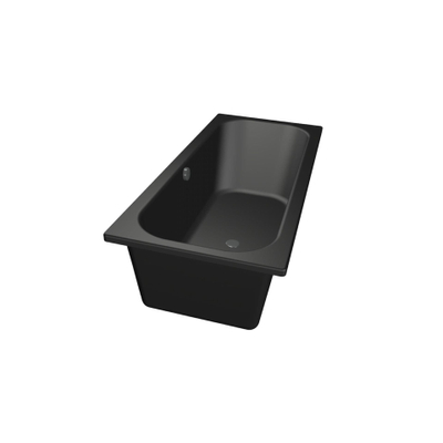 Xenz Aruba Ligbad - 170x75x48 - afvoer Midden - acryl - ebony