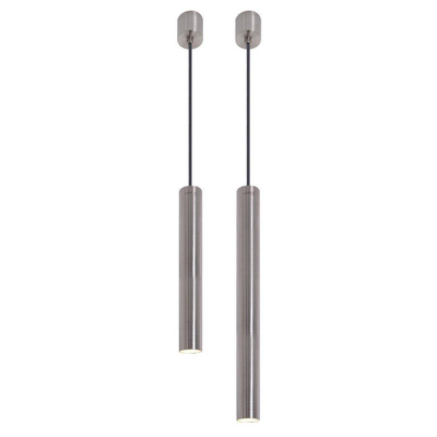 Looox Light collection hanglamp - 25&40cm - set van 2 - led - RVS geborsteld