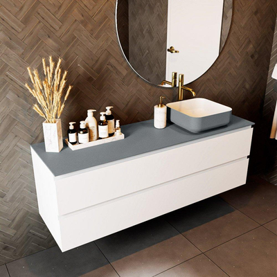 Mondiaz TOP 46 Topblad - 150x46x0.9cm - geschikt voor afdekplaat - Solid surface - Plata