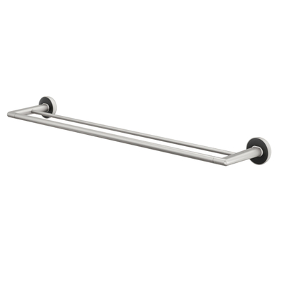 Tiger Cooper Handdoekrek dubbel 652 cm RVS geborsteld / Zwart