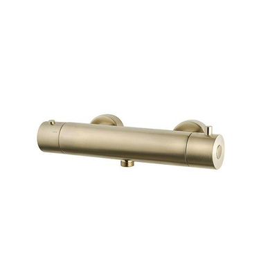 Wiesbaden Caral Cool Touch thermostatische douchemengkraan geborsteld messing PVD SHOWROOMMODEL