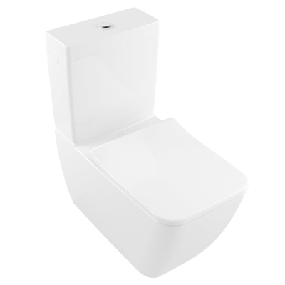 Villeroy & Boch venticello duoblokreservoir + binnenwerk - met zij en achtertoevoer - White Alpine (glans wit)