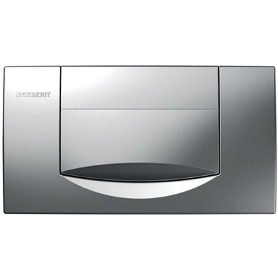 Geberit 200F plaque de commande avec commande frontale pour WC 34x18,5cm chrome mat