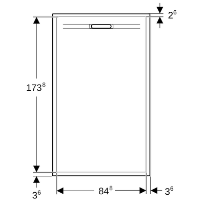 GeberitSestrageberit sestra rechthoekige douchevloer 180x90Grafiet