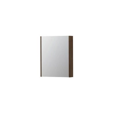 INK SPK2 spiegelkast – 60x74x14 cm – 1 deur, dubbelzijdige spiegeldeurr – Fineer Chocolate