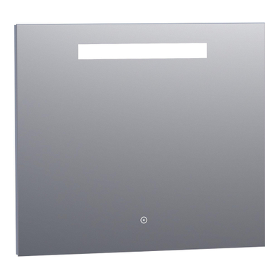 BRAUER Garnet miroir – 80 x 70 cm – LED directe en haut – Aluminium
