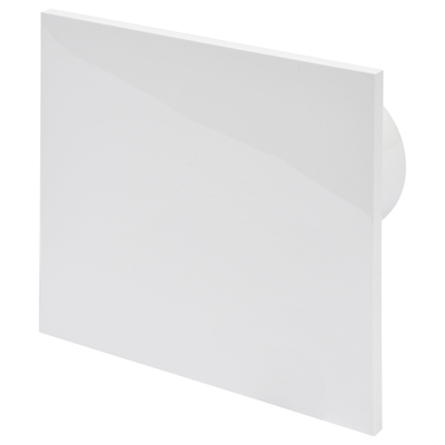 Sanivesk Ventilateur design - Ø10 - Sur interrupteur (lumineux) - Carré - Blanc